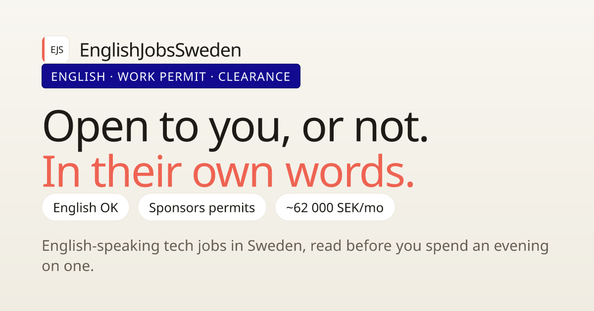 Data engineer jobs in Stockholm — EnglishJobsSweden